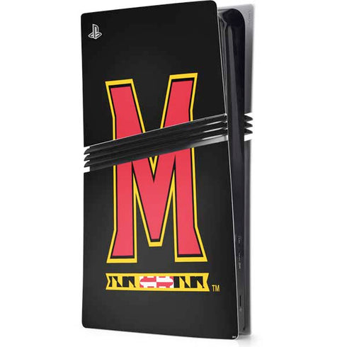 University of Maryland M Logo PS5 Pro Console Skin