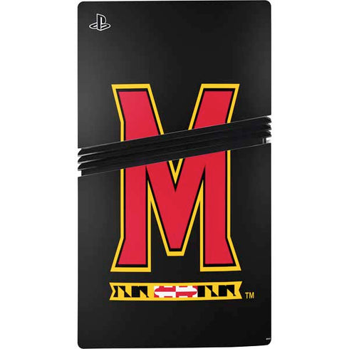 University of Maryland M Logo PS5 Pro Console Skin