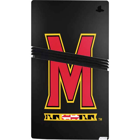 University of Maryland M Logo PS5 Pro Console Skin