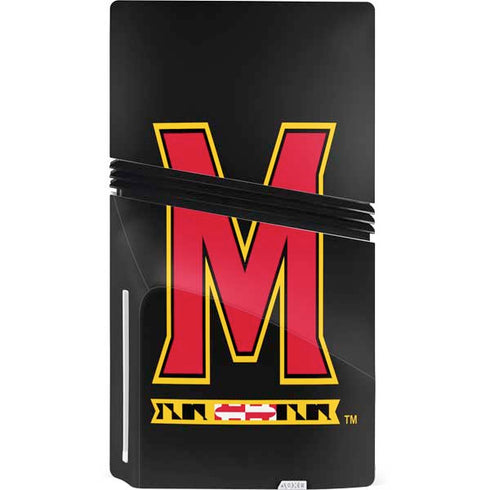 University of Maryland M Logo PS5 Pro Disk Console Skin