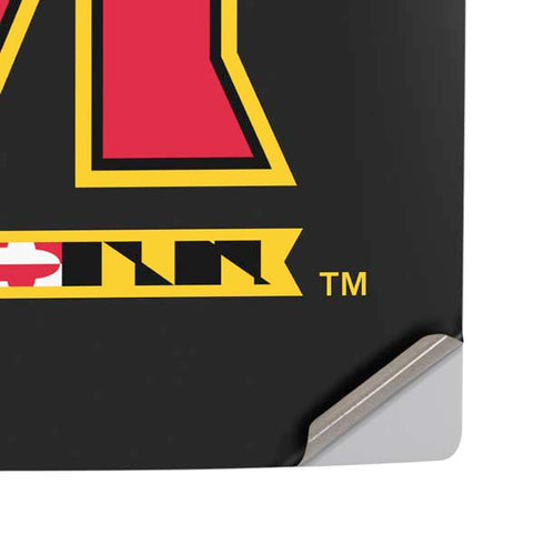 University of Maryland M Logo PS5 Pro Disk Console Skin
