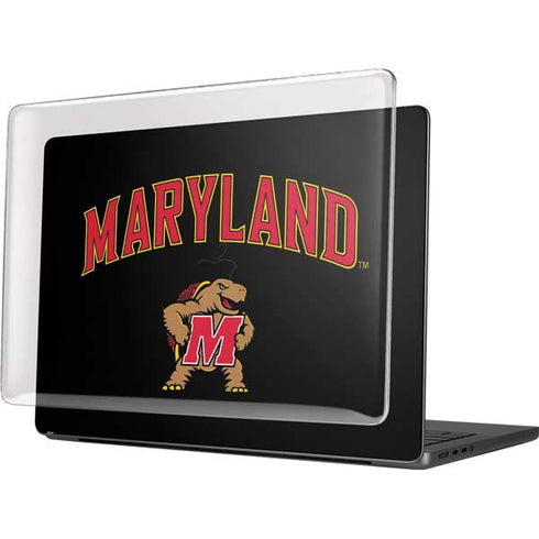 University of Maryland Collegiate Text MacBook Pro 14in (2021-24) Case plus Skin