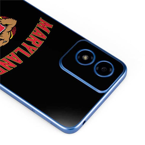University of Maryland Collegiate Text Moto G Play 4G (2024) Skin