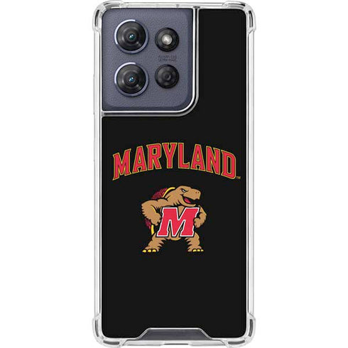 University of Maryland Collegiate Text Moto G Play 5G (2025) Clear Case