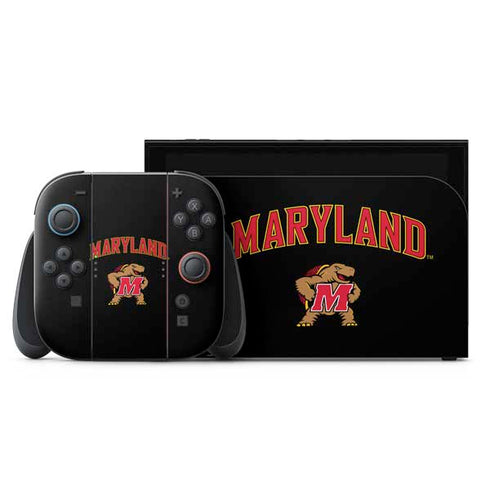 University of Maryland Collegiate Text Nintendo Switch 2 (2025) with Joy-Con Skin