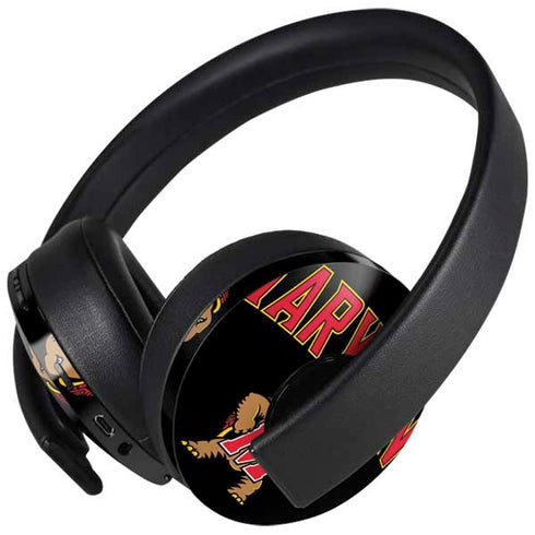 University of Maryland Collegiate Text PlayStation 4 Gold Wireless Headset Skin