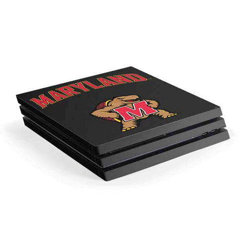 University of Maryland Collegiate Text PlayStation PS4 Skins