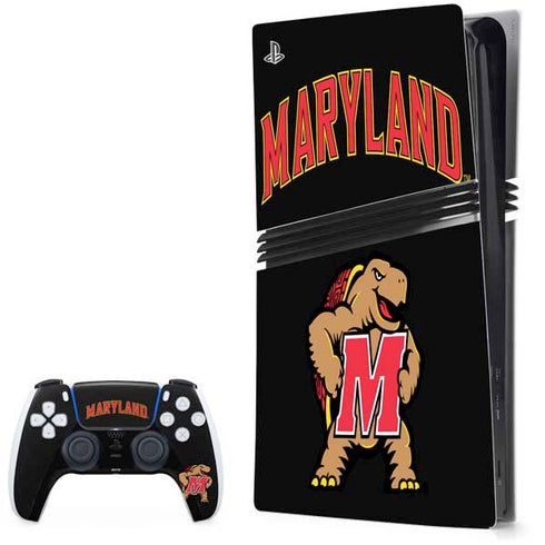 University of Maryland Collegiate Text PlayStation PS5 Skins