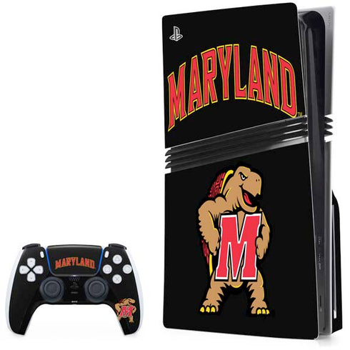 University of Maryland Collegiate Text PlayStation PS5 Skins
