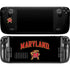 University of Maryland Collegiate Text Steam Deck Handheld Gaming Computer Skin
