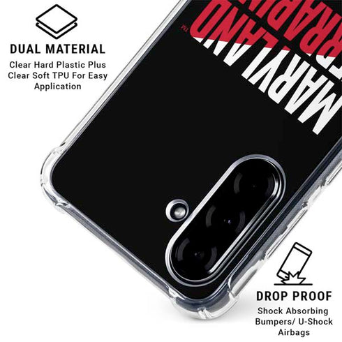University of Maryland Terrapins Athletic Marks Galaxy A36 5G Clear Case