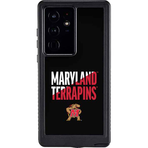 University of Maryland Terrapins Athletic Marks Galaxy S24 Ultra Waterproof Case
