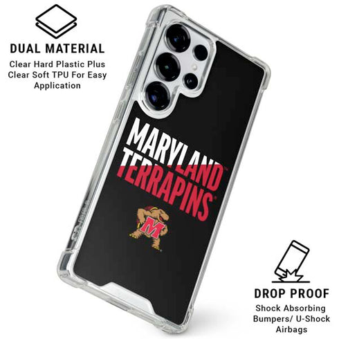 University of Maryland Terrapins Athletic Marks Galaxy S26 Ultra Clear Case