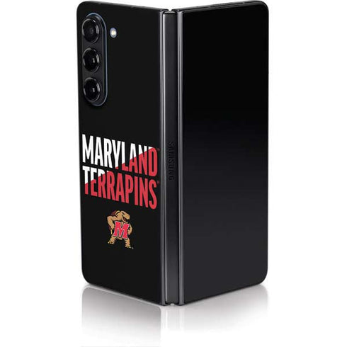 University of Maryland Terrapins Athletic Marks Galaxy Z Fold5 5G Skin