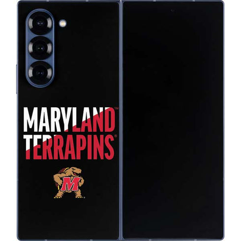 University of Maryland Terrapins Athletic Marks Galaxy Z Fold6 Skin