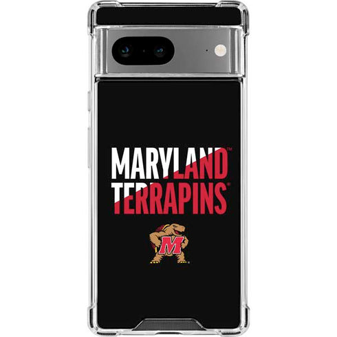 University of Maryland Terrapins Athletic Marks Google Pixel 8a Clear Case