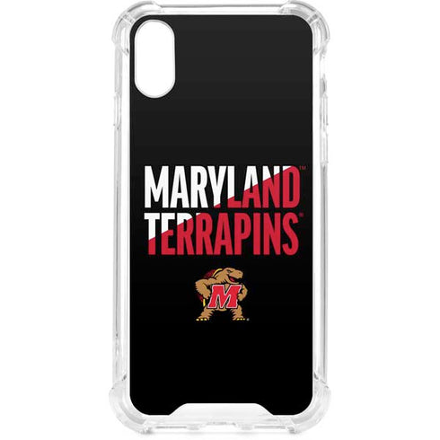 University of Maryland Terrapins Athletic Marks iPhone XS Clear Case