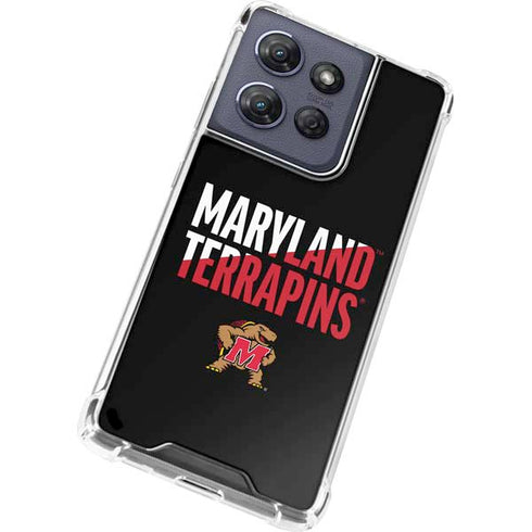 University of Maryland Terrapins Athletic Marks Moto G 5G (2025) Clear Case