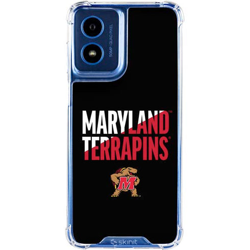 University of Maryland Terrapins Athletic Marks Moto G 5G (2024) Clear Case