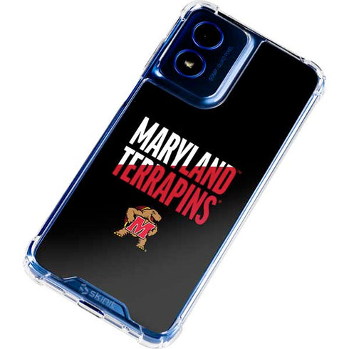 University of Maryland Terrapins Athletic Marks Moto G 5G (2024) Clear Case