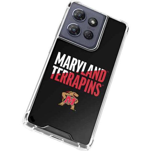 University of Maryland Terrapins Athletic Marks Moto G Stylus 5G (2025) Clear Case