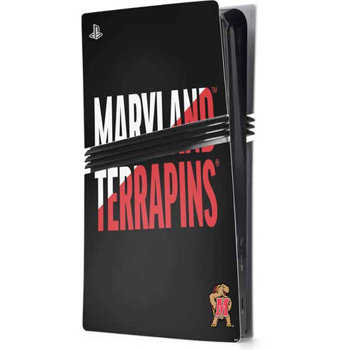 University of Maryland Terrapins Athletic Marks PS5 Pro Console Skin