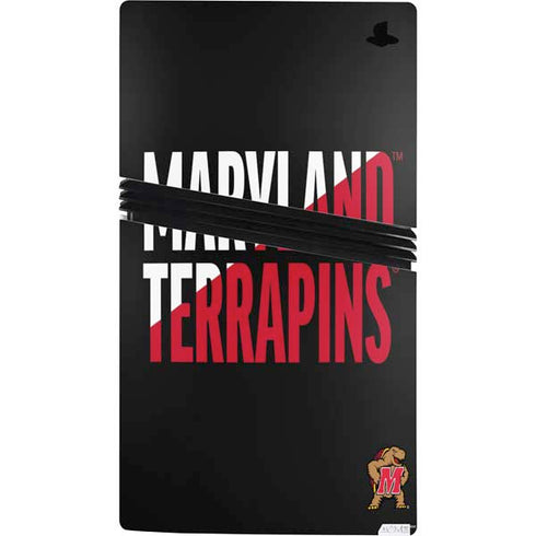 University of Maryland Terrapins Athletic Marks PS5 Pro Console Skin