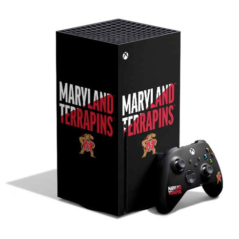 University of Maryland Terrapins Athletic Marks Xbox Series X Skins
