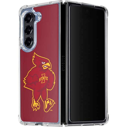 Iowa State University Mascot Galaxy Z Fold5 5G Clear Case