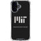 Massachusetts Institute of Technology iPhone 16 Clear Case