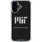 Massachusetts Institute of Technology iPhone 16 Plus Clear Case