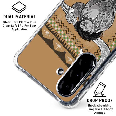 Disney Princess Moana Maui Portrait Galaxy A36 5G Clear Case