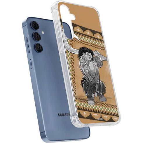Disney Moana Maui Portrait Galaxy A55 5G Clear Case