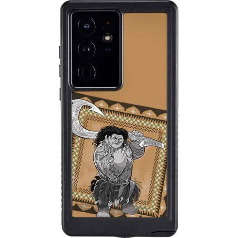 Disney Moana Maui Portrait Galaxy S24 Ultra Waterproof Case