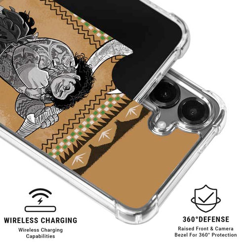 Disney Princess Moana Maui Portrait Galaxy S26 Clear Case