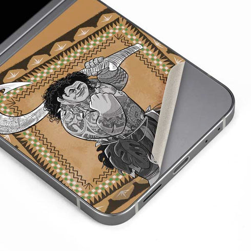 Disney Princess Moana Maui Portrait Galaxy Z Flip6 Skin