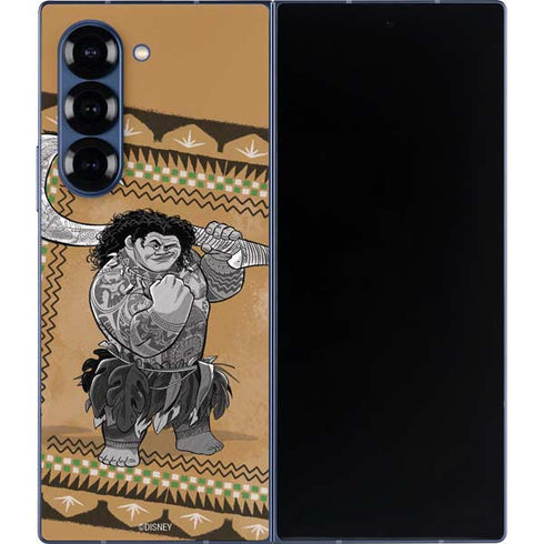 Disney Princess Moana Maui Portrait Galaxy Z Fold6 Skin