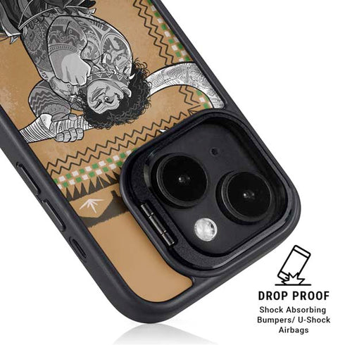 Disney Princess Moana Maui Portrait iPhone 14 Plus Kickstand Case