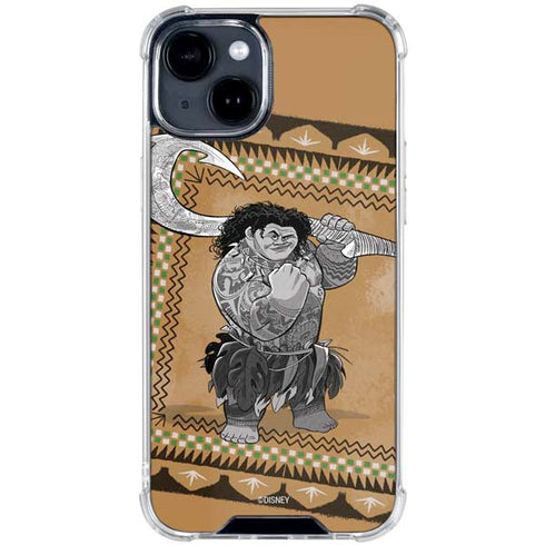 Disney Moana Maui Portrait iPhone 15 Clear Case