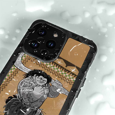Disney Moana Maui Portrait iPhone 15 Pro Waterproof Case
