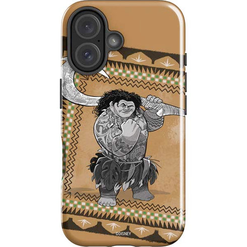 Disney Princess Moana Maui Portrait iPhone 16 Plus Impact Case