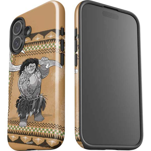 Disney Princess Moana Maui Portrait iPhone 16 Plus Impact Case