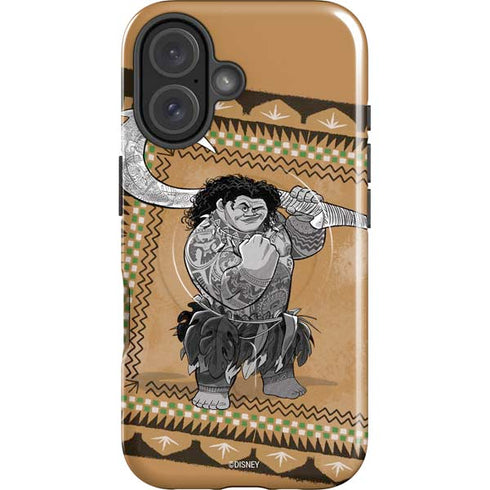 Disney Princess Moana Maui Portrait iPhone 16 Plus Magsafe Impact Case