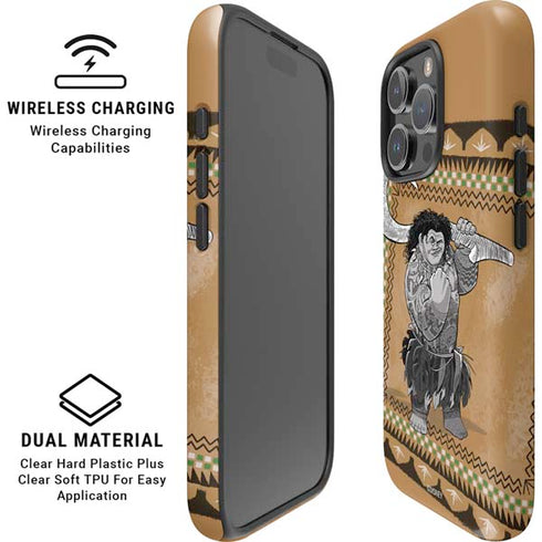 Disney Princess Moana Maui Portrait iPhone 16 Pro Max Magsafe Impact Case