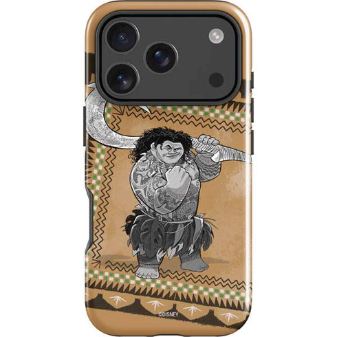 Disney Princess Moana Maui Portrait iPhone 18 Pro Impact Case