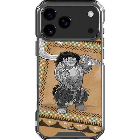 Disney Princess Moana Maui Portrait iPhone 18 Pro Max Clear Case