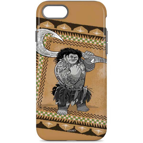 Disney Princess Moana Maui Portrait iPhone Cases