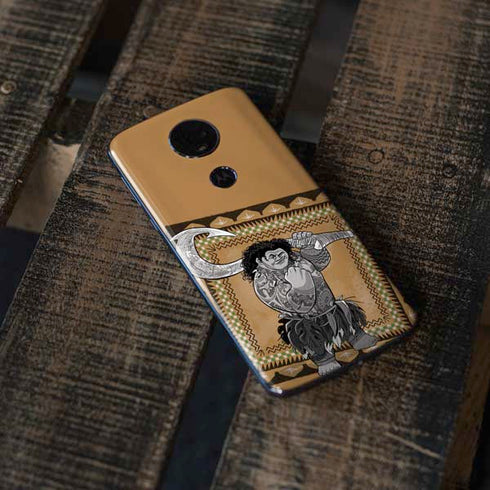 Disney Moana Maui Portrait Moto E5 Plus Skin