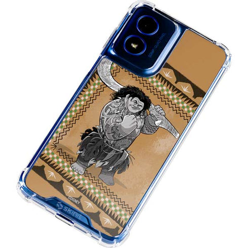 Disney Princess Moana Maui Portrait Moto G Play 4G (2024) Clear Case