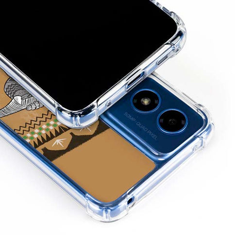 Disney Princess Moana Maui Portrait Moto G Play 4G (2024) Clear Case